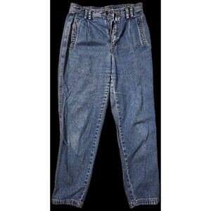 Vintage Liz Claiborne Lizwear 100% cotton Size 10 Petite Mom Cut High Waist Y2k